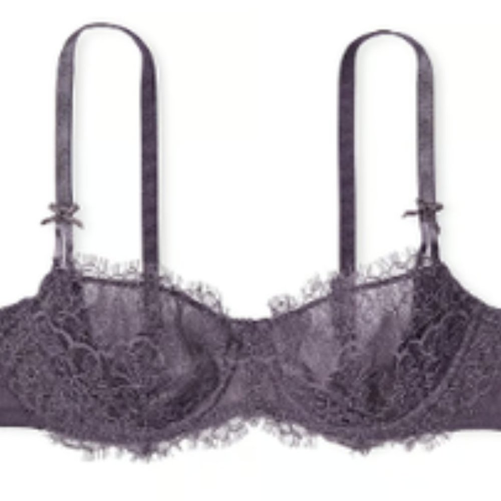Victoria's Secret DREAM ANGELS Wicked Unlined Lace Balconette Bra 34C
